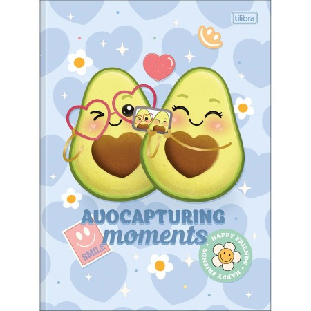 Foto ilustrativa Caderno Brochura Capa Dura Universitário Abacute 80 Folhas