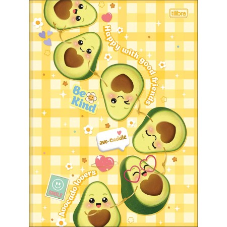 Foto ilustrativa Caderno Brochura Capa Dura Universitário Abacute 80 Folhas