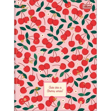 Foto ilustrativa Caderno Brochura Capa Dura Universitário Amarena 80 Folhas