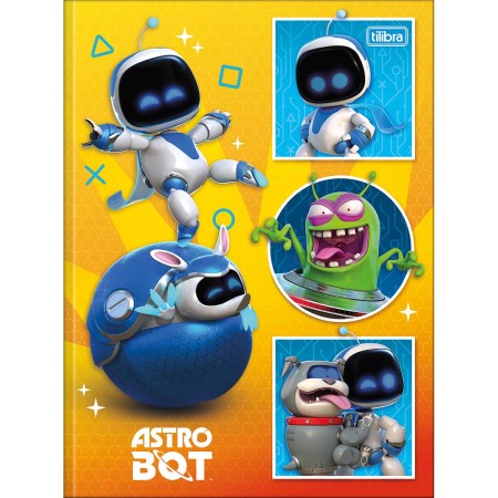 Foto ilustrativa Caderno Brochura Capa Dura Universitário Astro 80 Folhas