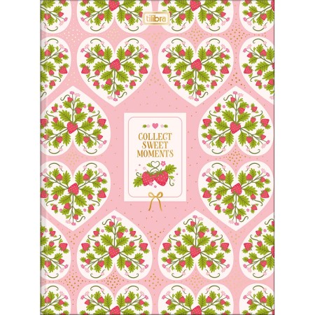 Foto ilustrativa Caderno Brochura Capa Dura Universitário Be Berry! 80 Folhas