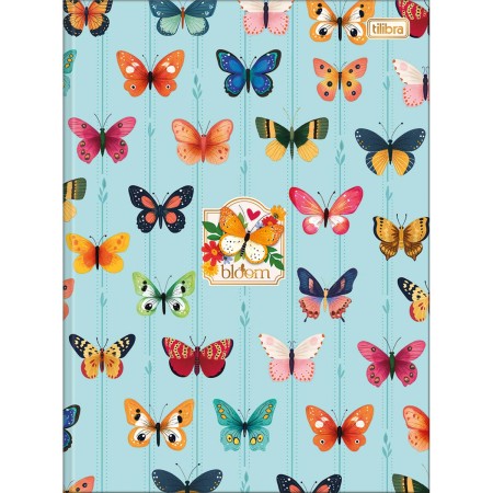 Foto ilustrativa Caderno Brochura Capa Dura Universitário Bloom 80 Folhas