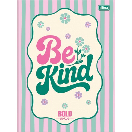 Foto ilustrativa Caderno Brochura Capa Dura Universitário Bold One Feminino 80 Folhas