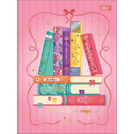 Foto ilustrativa Caderno Brochura Capa Dura Universitário Bookland 80 Folhas