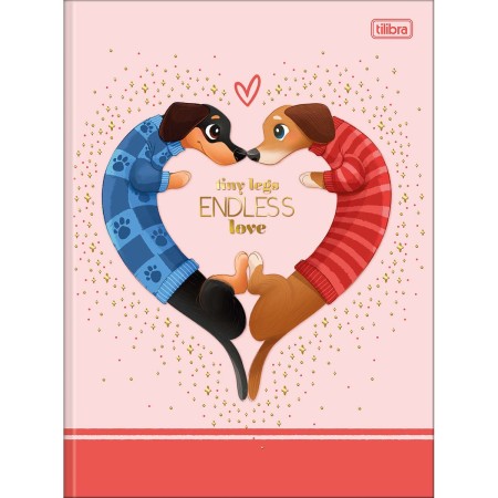 Foto ilustrativa Caderno Brochura Capa Dura Universitário Brownie 80 Folhas