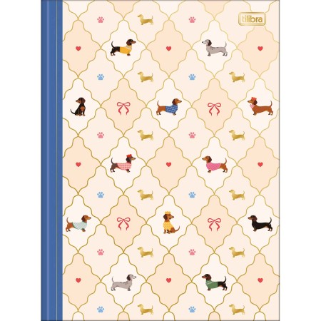 Foto ilustrativa Caderno Brochura Capa Dura Universitário Brownie 80 Folhas