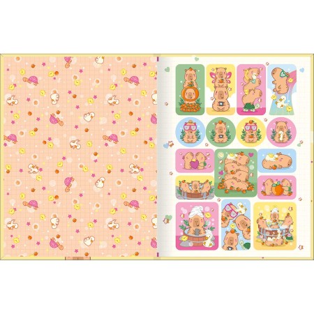 Foto ilustrativa Caderno Brochura Capa Dura Universitário Capyclub 80 Folhas