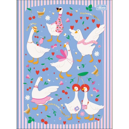 Foto ilustrativa Caderno Brochura Capa Dura Universitário Cindy 80 Folhas