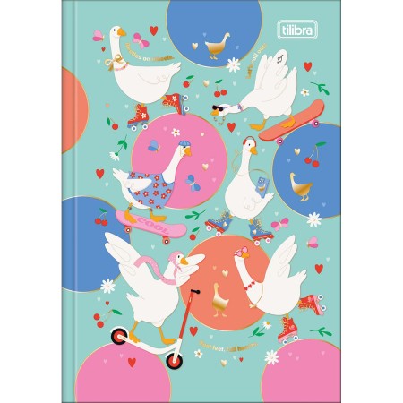 Foto ilustrativa Caderno Brochura Capa Dura Universitário Cindy 80 Folhas