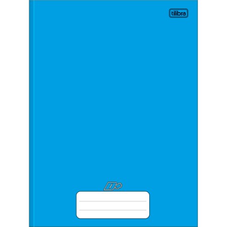 Foto ilustrativa Caderno Brochura Capa Dura Universitário D+ Azul 96 Folhas