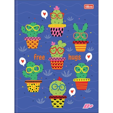 Foto ilustrativa Caderno Brochura Capa Dura Universitário D+ Feminino 48 Folhas