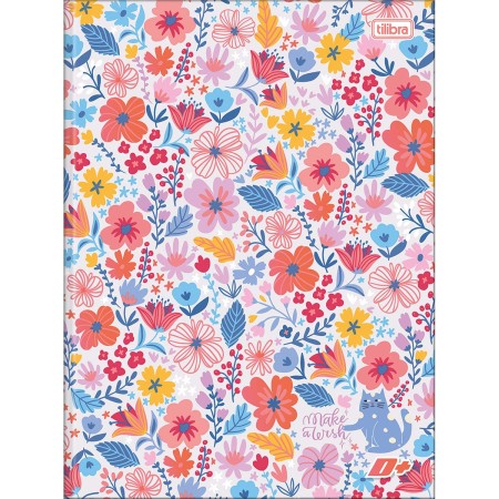 Foto ilustrativa Caderno Brochura Capa Dura Universitário D+ Feminino 96 Folhas