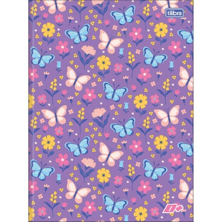 Foto ilustrativa Caderno Brochura Capa Dura Universitário D+ Feminino 96 Folhas