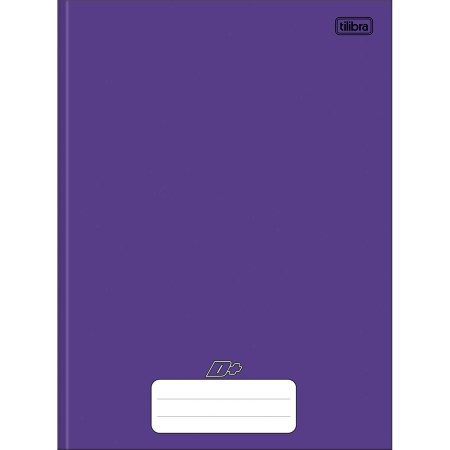 Foto ilustrativa Caderno Brochura Capa Dura Universitário D+ Roxo 96 Folhas