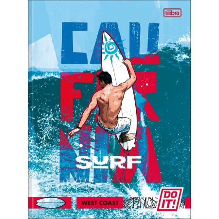 Foto ilustrativa Caderno Brochura Capa Dura Universitário Do It! 80 Folhas