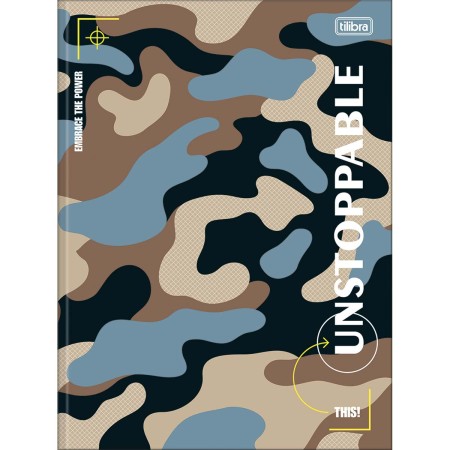 Foto ilustrativa Caderno Brochura Capa Dura Universitário Hide 80 Folhas