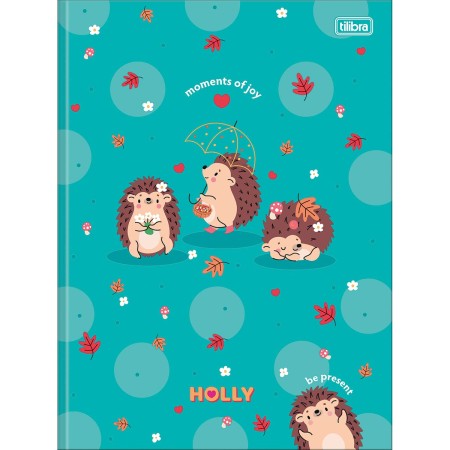 Foto ilustrativa Caderno Brochura Capa Dura Universitário Holly 80 Folhas