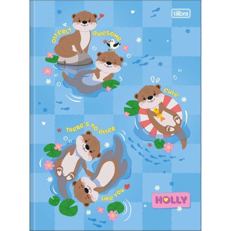 Foto ilustrativa Caderno Brochura Capa Dura Universitário Holly 80 Folhas