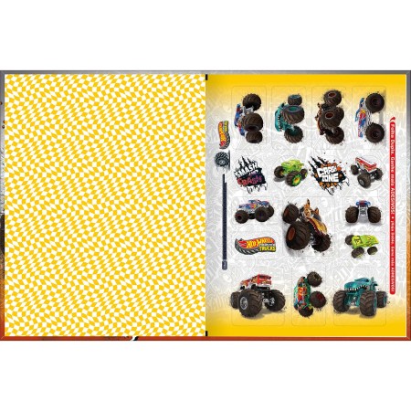 Foto ilustrativa Caderno Brochura Capa Dura Universitário Hot Wheels 48 Folhas
