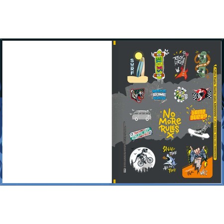Foto ilustrativa Caderno Brochura Capa Dura Universitário Hype 80 Folhas