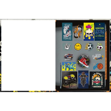 Foto ilustrativa Caderno Brochura Capa Dura Universitário Hype 80 Folhas