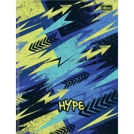Foto ilustrativa Caderno Brochura Capa Dura Universitário Hype 80 Folhas