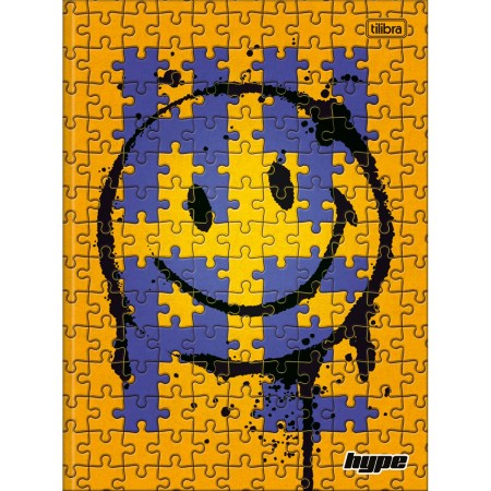 Foto ilustrativa Caderno Brochura Capa Dura Universitário Hype 80 Folhas