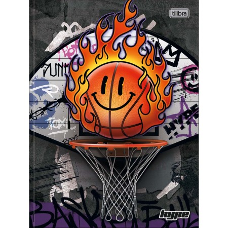 Foto ilustrativa Caderno Brochura Capa Dura Universitário Hype 80 Folhas