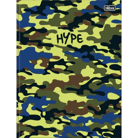 Foto ilustrativa Caderno Brochura Capa Dura Universitário Hype 80 Folhas