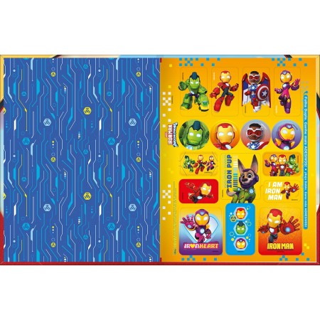 Foto ilustrativa Caderno Brochura Capa Dura Universitário Iron Man 80 Folhas