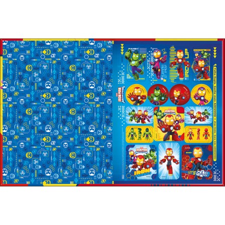 Foto ilustrativa Caderno Brochura Capa Dura Universitário Iron Man 80 Folhas