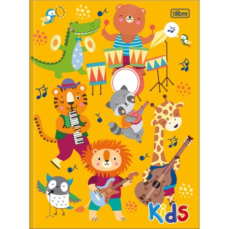 Foto ilustrativa Caderno Brochura Capa Dura Universitário Kids Masculino 96 Folhas
