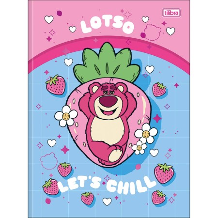 Foto ilustrativa Caderno Brochura Capa Dura Universitário Lotso 80 Folhas