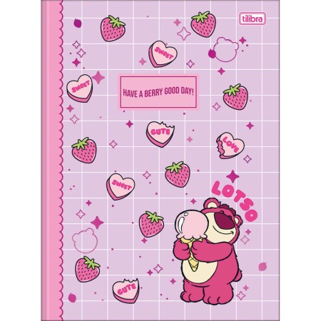 Foto ilustrativa Caderno Brochura Capa Dura Universitário Lotso 80 Folhas