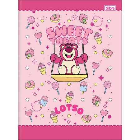 Foto ilustrativa Caderno Brochura Capa Dura Universitário Lotso 80 Folhas