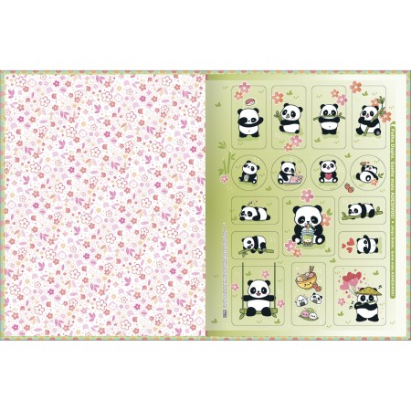 Foto ilustrativa Caderno Brochura Capa Dura Universitário Lovely Friend 80 Folhas
