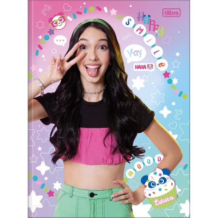 Foto ilustrativa Caderno Brochura Capa Dura Universitário Luluca 80 Folhas