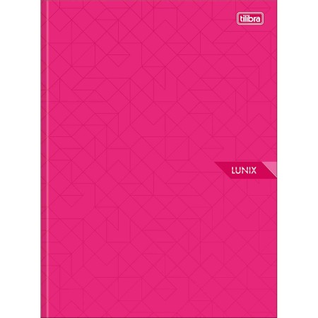 Foto ilustrativa Caderno Brochura Capa Dura Universitário Lunix 80 Folhas