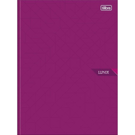 Foto ilustrativa Caderno Brochura Capa Dura Universitário Lunix 80 Folhas