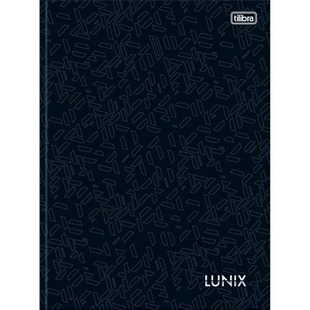 Foto ilustrativa Caderno Brochura Capa Dura Universitário Lunix 80 Folhas