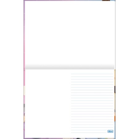 Foto ilustrativa Caderno Brochura Capa Dura Universitário Meia Pauta Ao Alto Hug Me 40 Folhas