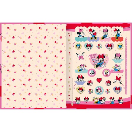 Foto ilustrativa Caderno Brochura Capa Dura Universitário Minnie 80 Folhas