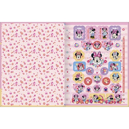 Foto ilustrativa Caderno Brochura Capa Dura Universitário Minnie 80 Folhas