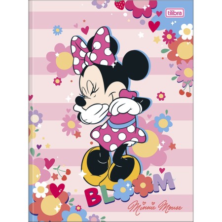 Foto ilustrativa Caderno Brochura Capa Dura Universitário Minnie 80 Folhas