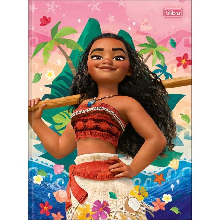 Foto ilustrativa Caderno Brochura Capa Dura Universitário Moana 80 Folhas