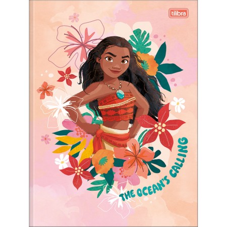 Foto ilustrativa Caderno Brochura Capa Dura Universitário Moana 80 Folhas