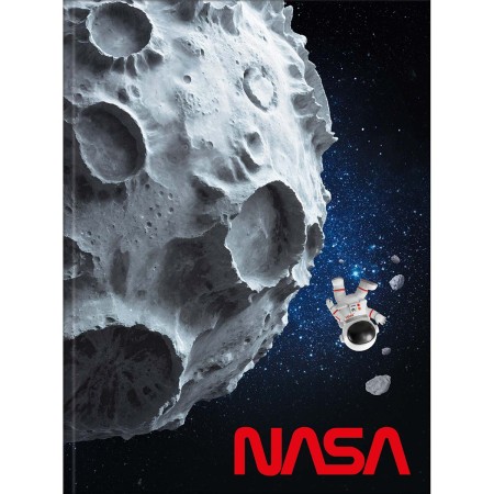 Foto ilustrativa Caderno Brochura Capa Dura Universitário Nasa 80 Folhas