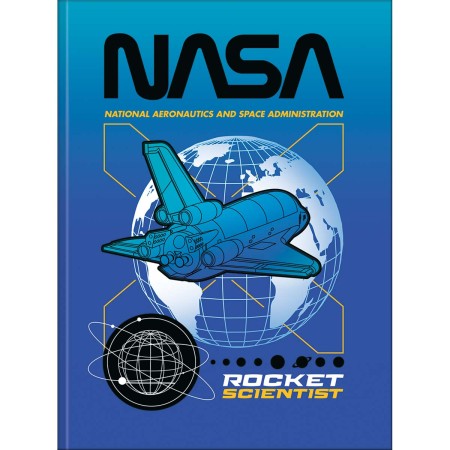 Foto ilustrativa Caderno Brochura Capa Dura Universitário Nasa 80 Folhas