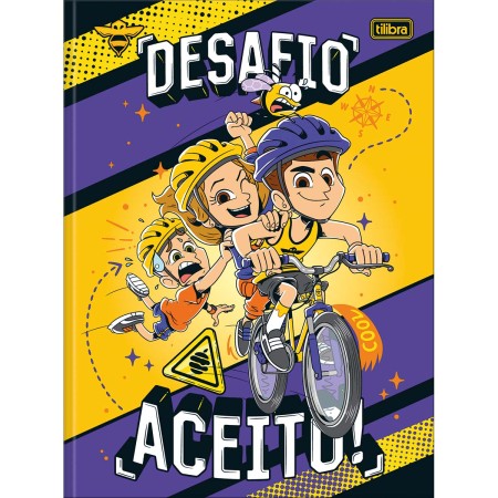 Foto ilustrativa Caderno Brochura Capa Dura Universitário Natan por Aí 80 Folhas