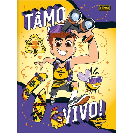 Foto ilustrativa Caderno Brochura Capa Dura Universitário Natan por Aí 80 Folhas